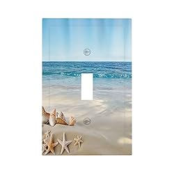 Wpshijia Light Switch Cover Plate Summer Beach
