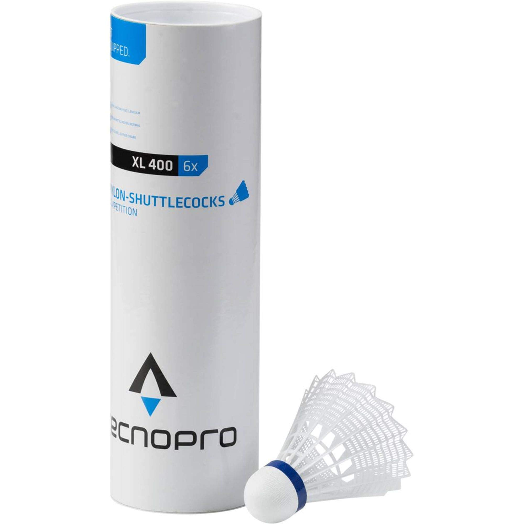 TECNOPRO Men's Badminton-ball Xl400-6 Complete Set, White, M UK