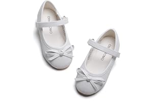 Otter MOMO Toddler/Little Girls Mary Jane Ballerina Flats Shoes Slip-on School Party Dress Shoes