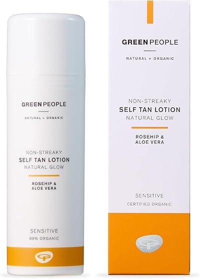 Green People Self Tan Lotion 150ml Organic Vegan Rosehip Aloe Vera Natural Glow