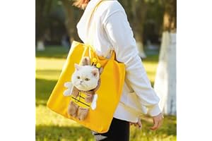 Cat/Puppy/Dog Backpack, pet Crossbody Bag with Exposed Head for Travelling and Shopping, Hiking and Camping