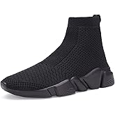 Santiro Womens Slip On Shoes Lightweight High Top Sneakers Comfortable Gym Walking Shoes