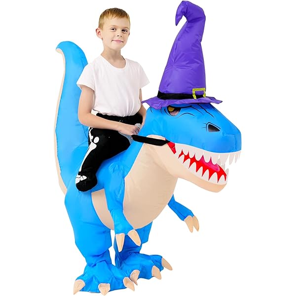 Opblaasbaar T-Rex Kostuum Grijs Opblaas Pak Dinosaurus Mascotte Opblaaspak Kinderen kopen