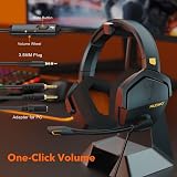 NUBWO PS4 Xbox One Gaming Headset 50mm Neodymium Mic In-Line Volume Mute N16 view 4