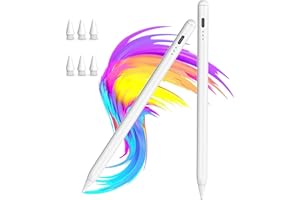 ECOPESTUGO 【2Pack】 Stylus Pencil for iPad 2018-2025 A16 11/10/9/8/7/6,iPad mini A17 Pro/6/5,iPad Air M3/M2 11"/13"/5/4/3,iPad Pro M4 13"/12.9"/11" USB-C Fast Charging Pencil,Pixel-Perfect Tilt Sensitivity