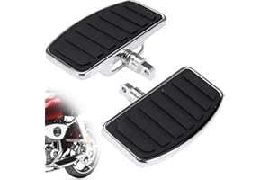 NUBELETY Adjustable Floorboards for Harley, Rider/Driver/Passenger Footboard Footrest Foot Peg for Harley Davidson Touring Street/Electra/Road/Tri Glide King Sportster XL883 1200 Dyna Softail Trike Accessories