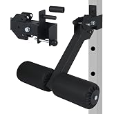 GYHPD Nordic Hamstring Curl Squat Rack Attachment for Power Rack with 5/8" or 1" Hole - Adjustable Power Rack Leg Lock with High-Density Recovery Foam Padding, Home Gym Equipment for Leg Workouts