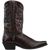 Laredo Mens Hawk Embroidered Snip Toe Casual Boots Mid Calf - Black