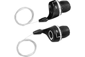 Bicycle Twist Shifter - 6 Speed Selector, Bike Change Lever | Gear Control Knob for Mountain Ride Touring Adventure, Compact 