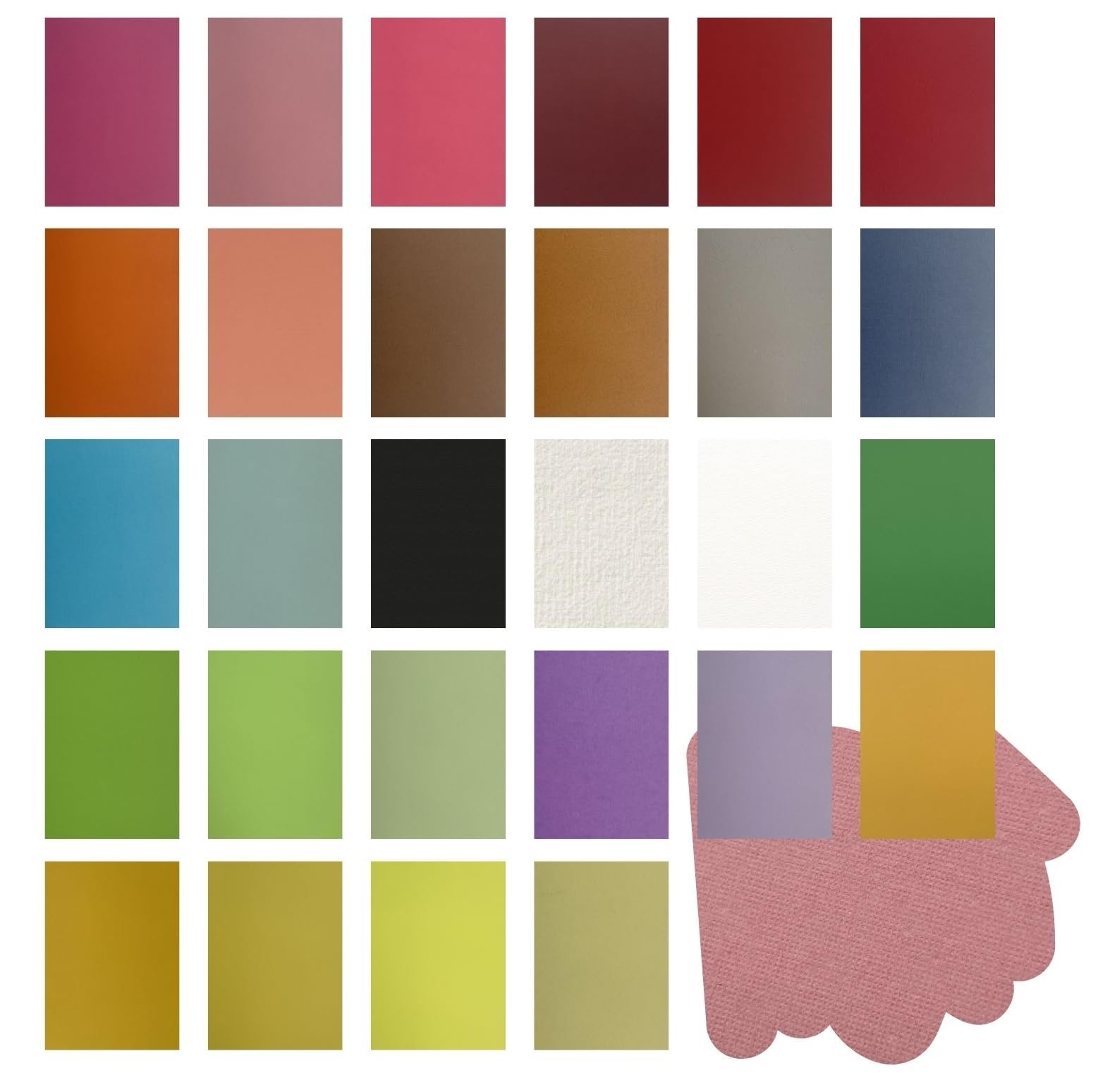 ASENME Banner Cards, A3 Size โ 250 Grams Textured Cardboard (28 Colors, A3/28Units) โ image 1