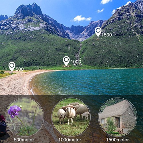 Kepeak High Power Prism Monocular Telescope, Phone Zoom Lens Dual Focus Adjustment, with Phone Holder and Tripod - Camping, Hiking, Bird Watching and Hunting Gifts for Men - Thumbnail 3