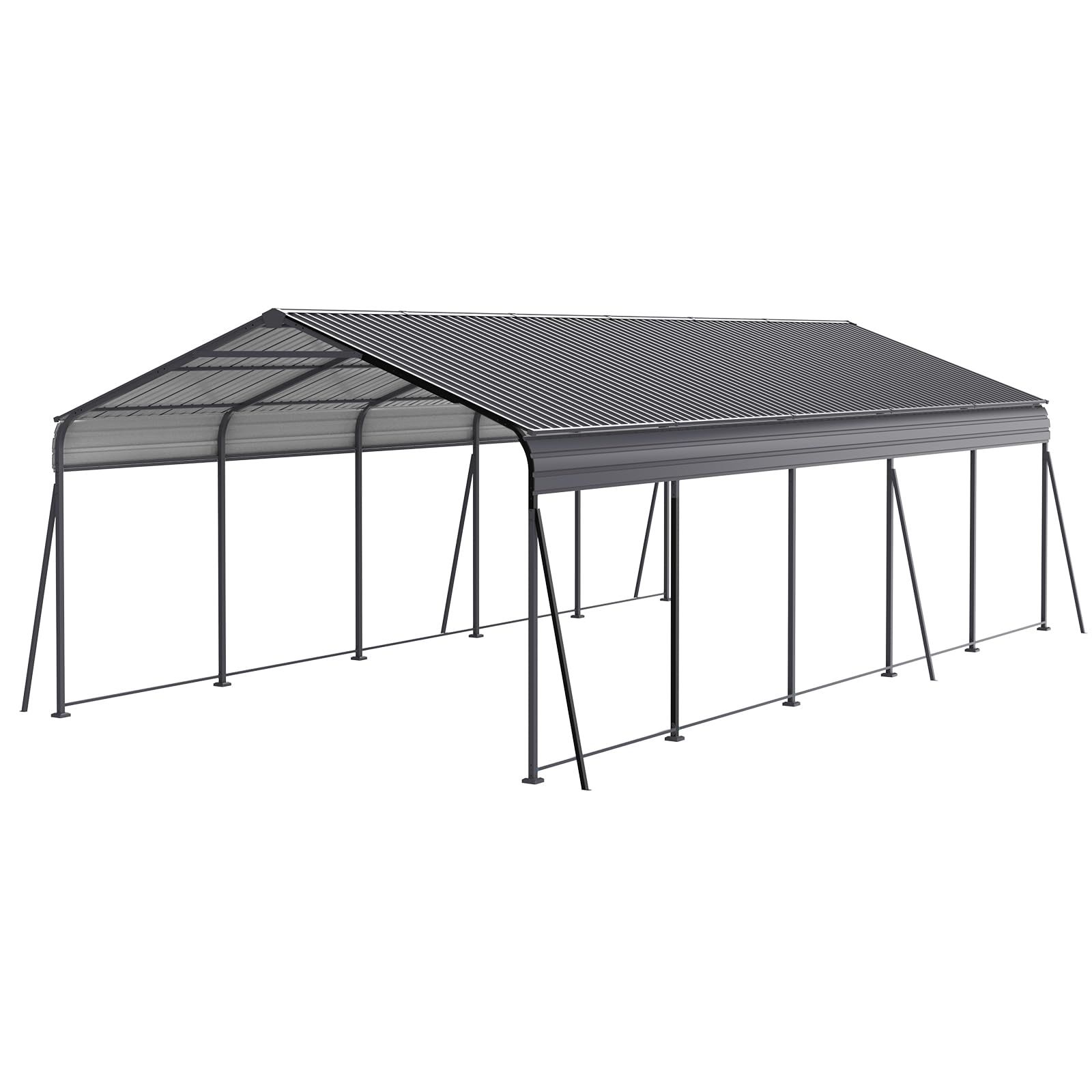 Photo 1 of *****SIMILAR ITEM****
Metal Carport Carports with Enhanced Base Heavy Duty Garage Outdoor Galvanized Car Shelter for Car, Boats and Truck (13X26FT)