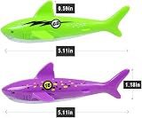 OWUDE HTHL 4 Pack Pool Diving Torpedoes Shark Shape Gliding Toys view 2