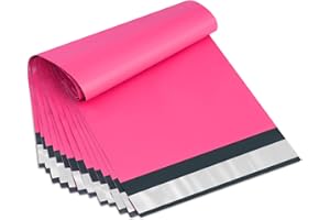 UCGOU Poly Mailers 6x9 Inch Hot Pink 200 Pack Mini #1 Shipping Bags Strong Mailing Envelopes Thick Self Seal Adhesive Waterproof and Tear Proof Boutique Postal Small Business for Jewelry and More