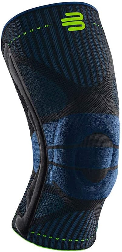 BAUERFEIND, 1 Unisex Right/Left Knee Brace, for sports and excercise Supports knee during sports, Silicon-ring, Size: M