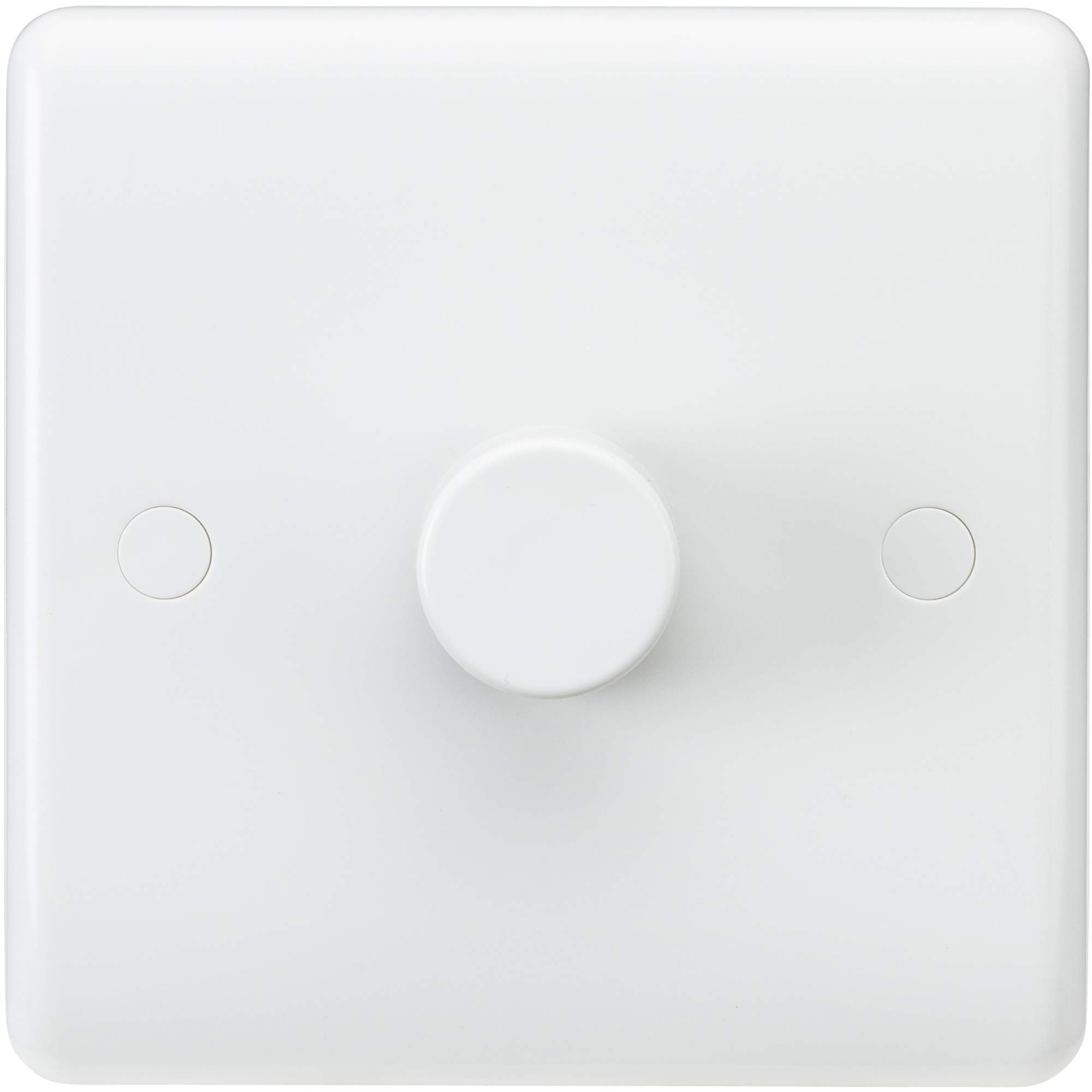 Knightsbridge CU2161 CU Dimmer, 230 V, White, Curved Edge