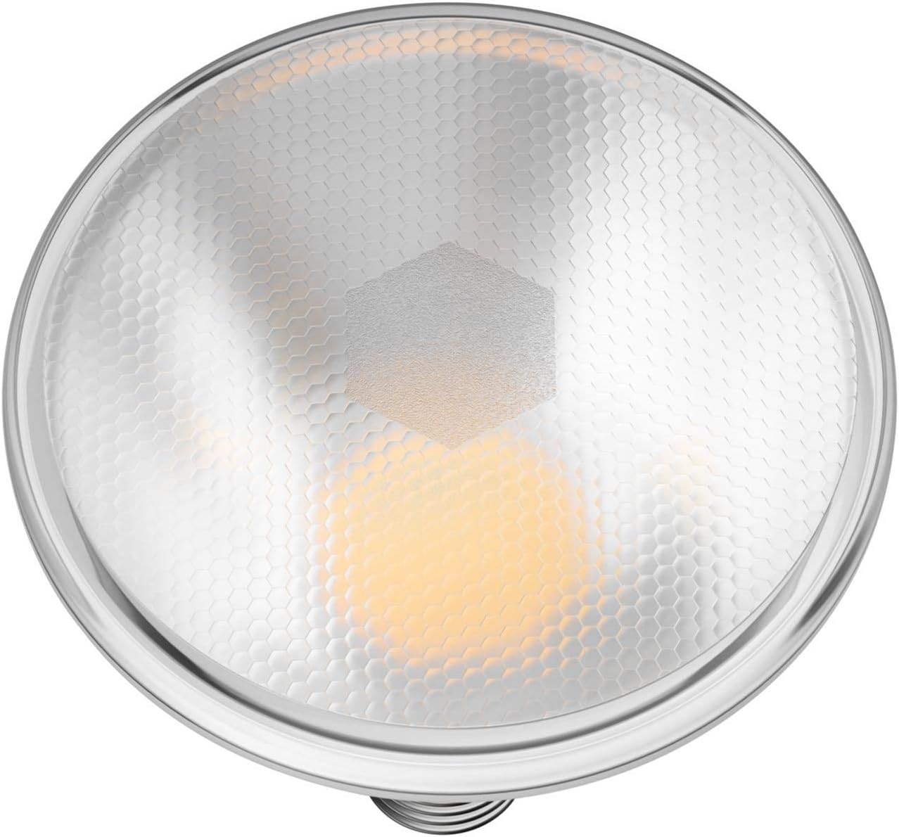 ledscom.de 2 x E27 LED Bulb, PAR38 Short Neck, Warm White (2700 K), 15.7 W, 1152lm, 42°, Reflector Mirror (Silver) - Image 3