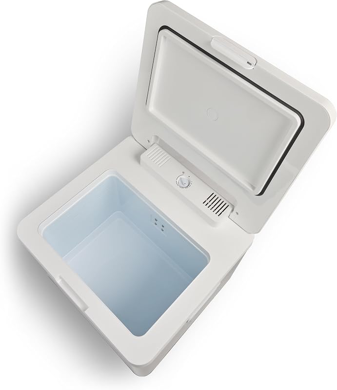 glacière à compresseur hybride IH45 - Congélateur, 43 litres, 12 V et 230 V, mini-réfrigérateur pour voiture, camping-car et camping, gris.