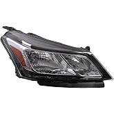 Yunnergo Headlight Assembly Compatible with Traverse 2013-2017 84262932 | Halogen Projector Headlamp with Bulbs Passenger Right Side