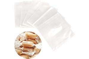 CCINEE 600pcs Clear Candy Wrappers,5 x 5inches Cellophane Candy Wrappers Wrapping Papers for Christmas Caramels Chocolate Nou