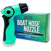 Boat Water Hose Nozzle Sprayer, High-Pressure Garden Hose Nozzle | Heavy-Duty Outdoor Washdown Spray Gun for Boats, Cars, RVs, and Gardening, Marine Grade Wide-Thin Head Design