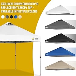 CROWN SHADES 10x10 Canopy Replacement Top - Only