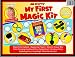 Jim Stott's 'My First Magic Kit' for Kids, Magic Tricks Set for Girls and Boys, Appearing Flower, Magic Coloring Book, Mystery Box, Color Changing Handkerchiefs, Exploding Dice, and More