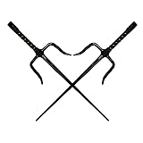 PDTXCLS 18 Inches Set of Two Black Sai with Black