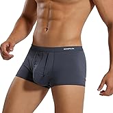 YINYOUYU Mens Bulge Enhancing Pouch Underwear Short Leg Boxers Briefs Trunk