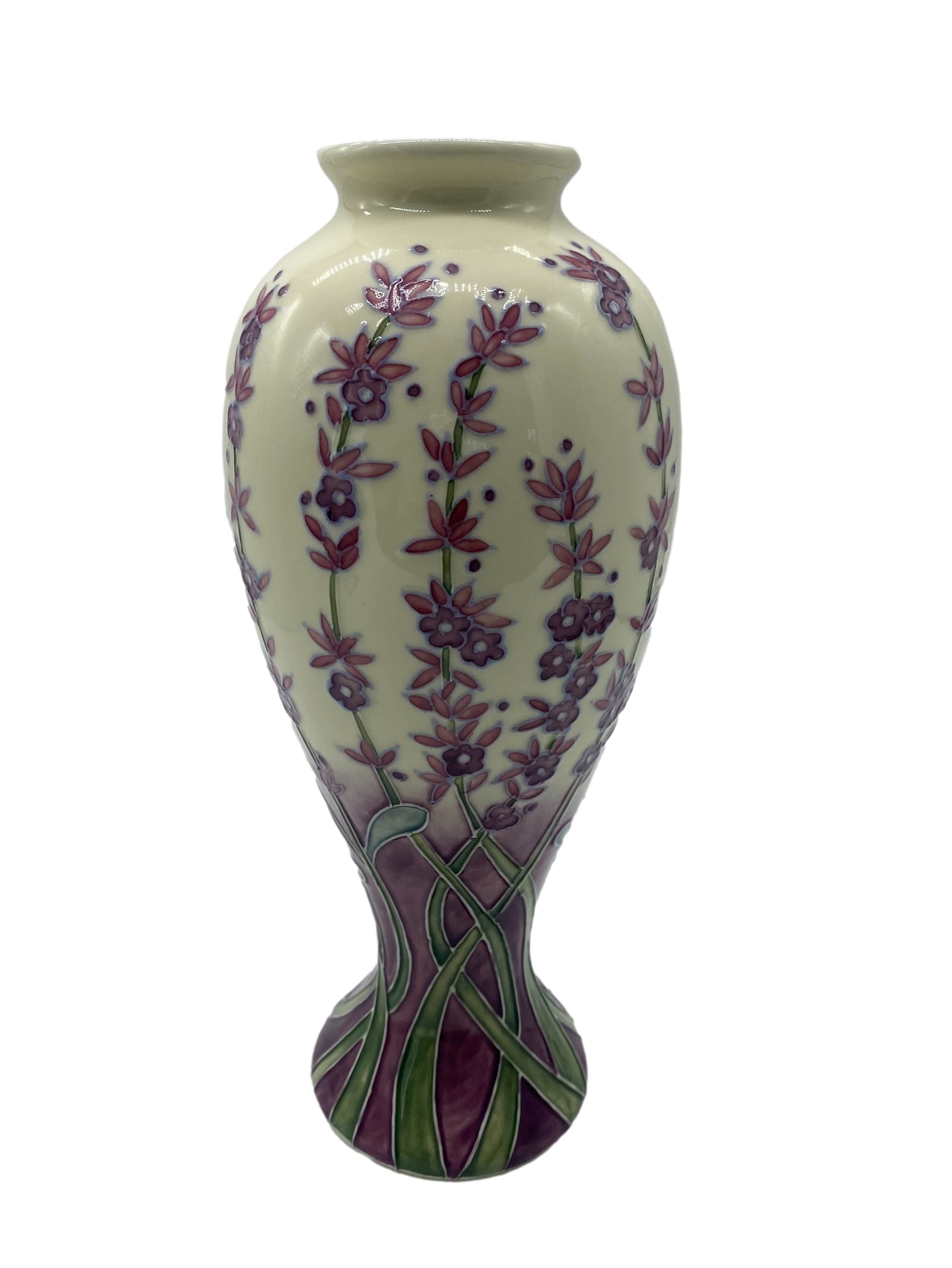Lavender Design 11 inch vase