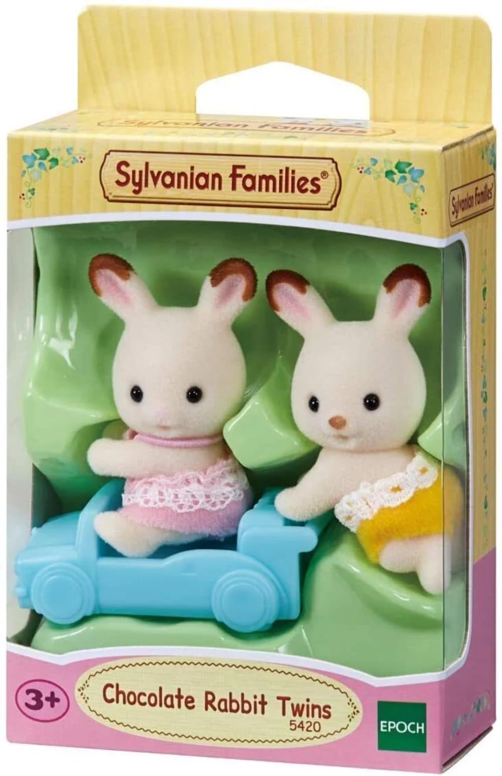 Sylvanian Families Chocolate Rabbit Twins Set - dollhouse playset 5420
