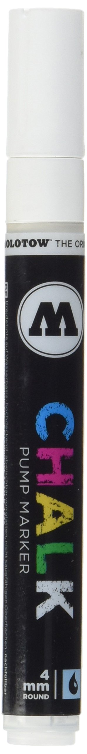 Molotow Pump Marker Chalk Refillable 4 mm Pack of 6 White