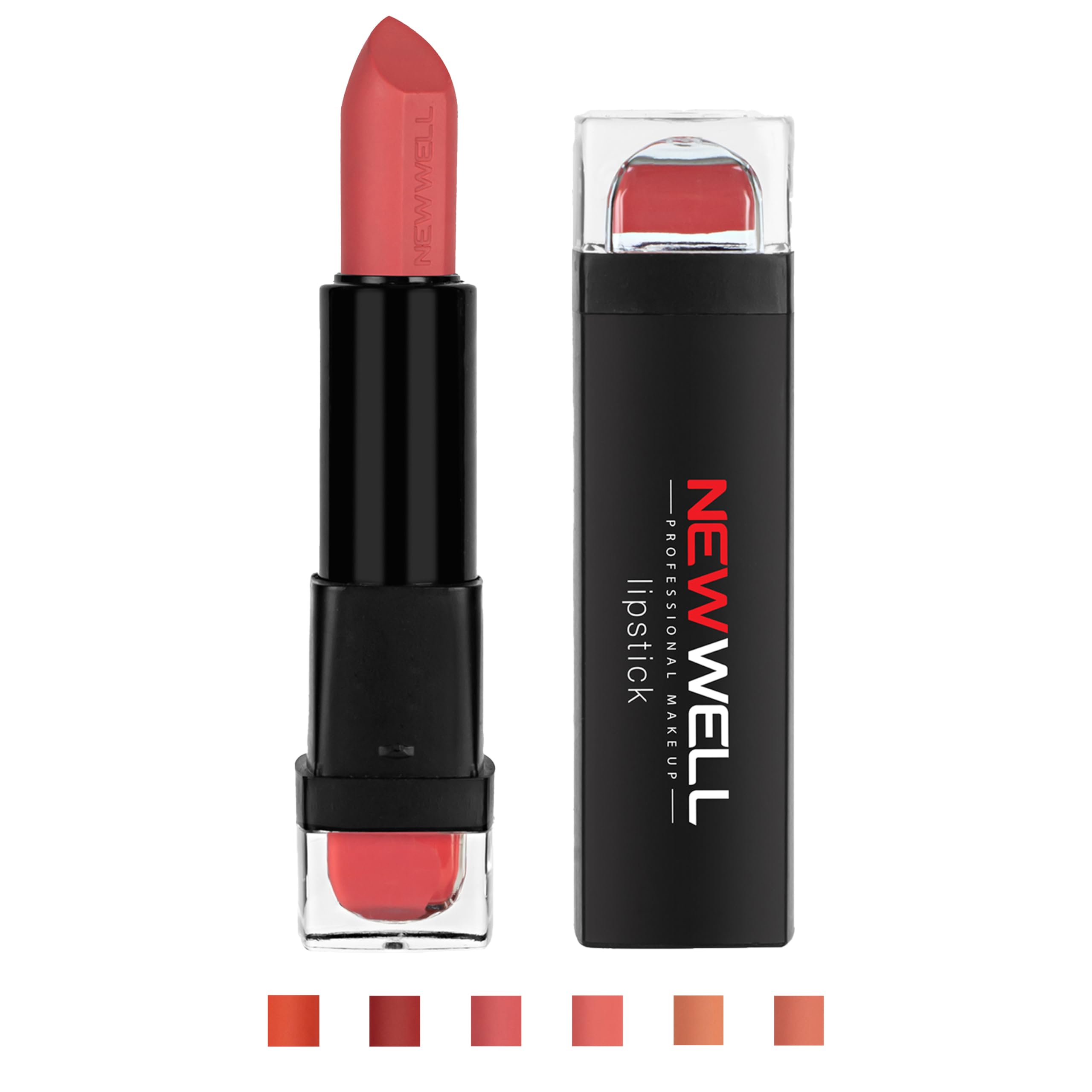 NEW WELL Matte Lipstick - Intense Colours - 24 Hours Long-Lasting Matte Effect - Elegant Lips - Various Colour Shades (05)