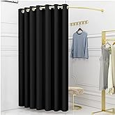 Clothing Store Fitting Room, 39 in Dressing Room Used in Mall, Boutique and Office, Corner Wall Mounted Changing Room for Privacy Protection, Include Shading Curtain, Bracket and Hook Up