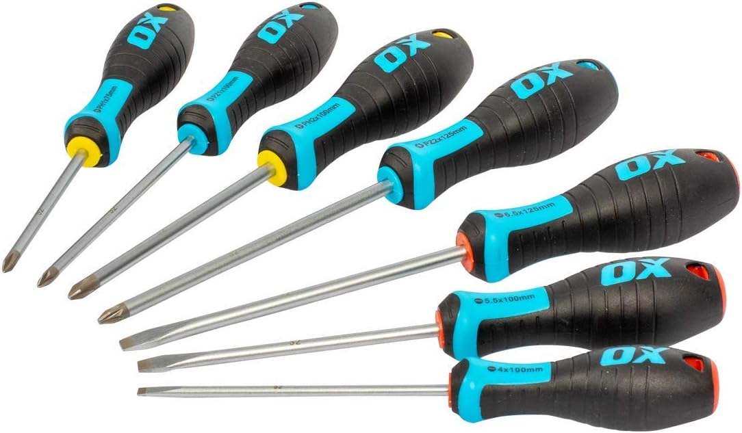 OX Pro Pozi Screwdriver PZ2x250mm, Multi-colour - Image 3