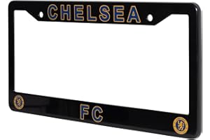 EliteAuto3K License Plate Frame Cover for Chelsea FC Fans – Black – 12.25” x 6.25” - Ideal Gift for Sports Fans & Supporters 