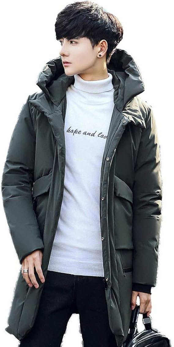 Amazon ダウンコート メンズ ダウンジャケット 暖かい 秋冬 ビジネス 防風 防寒 厚手 中綿 フード付き 大きいサイズ アウター ロング コート コート ジャケット 通販
