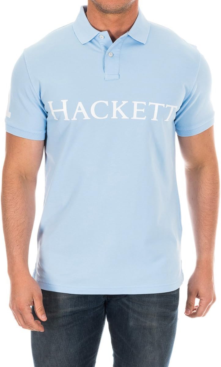 Hackett London GMD Mens Polo Short SS17 Sky