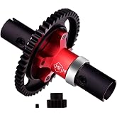 Mesimsple Enhanced Version 50t Center Differential Diff Locker Spool &amp; 17T Pinion Gear Arrma 1/7 Felony Infraction Limitless Mojave 6S Diff Locker 1/8 Kraton Outcast Notorious Talion 6s Series Red