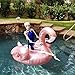 GOOBAT Giant Flamingo Inflatable Pool Float Toy, Swimming Party Lounge Floaty Raft for Kids or Adults, Rose Gold