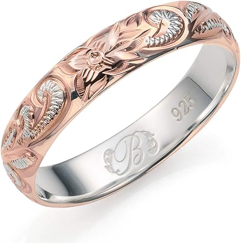 Amazon ハワイアンジュエリー リング 刻印無料 シルバー925 カレイキニ バレル 幅4mm 指輪 日本サイズ1号 Sr103 リング 通販