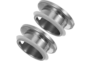 NUOBESTY 2pcs Stainless Steel Jug Covers Filter Holes, Wear-Resistant Cold Water Pitcher Lids for Juice and