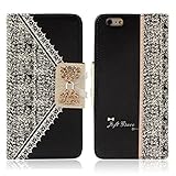 Doinshop New Nice Cute Exquisite Luxury Fresh Cute Flip Wallet Leather Case Cover for iPhone 6 Plus 5.5