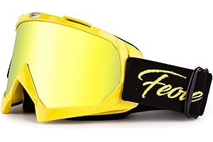 Feoie Dirt Bike Goggles Motocross Goggles Adult ATV Motorcycle Glasses for Windproof Mx Dirtbike Racing Safety Riding Goggles