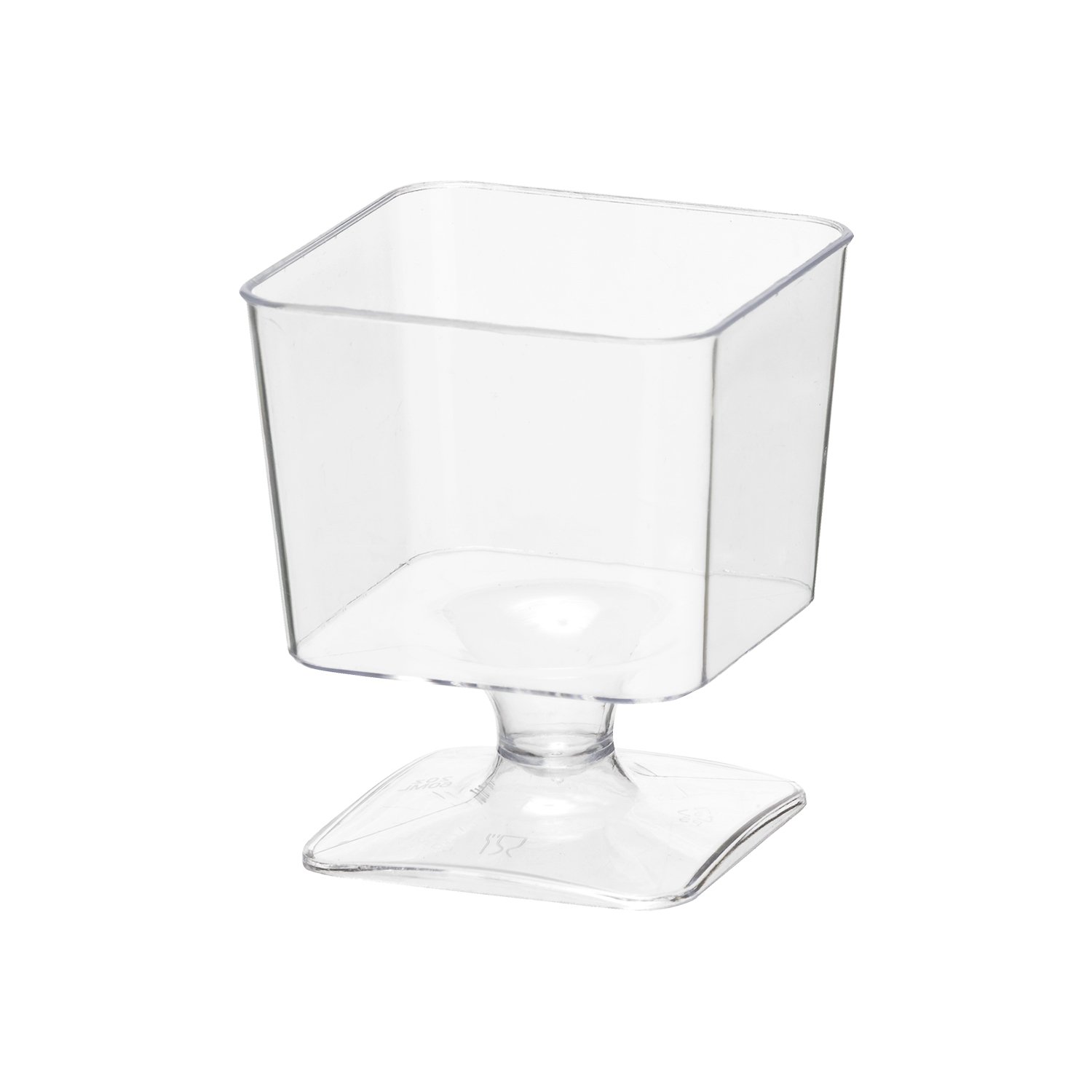 Party Essentials Miniware Mini Plastic Appetizer/Dessert Cups, Clear
