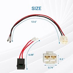 EOPOAYI Wiring Harness 4 Pin 2 Wire & Charger Port