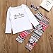 Baby Girls Sister Pants Set Little Big Sister Print Romper Top+Floral Pants+Headband 3pcs Outfits Set (A Big Sister,1-2 Years)