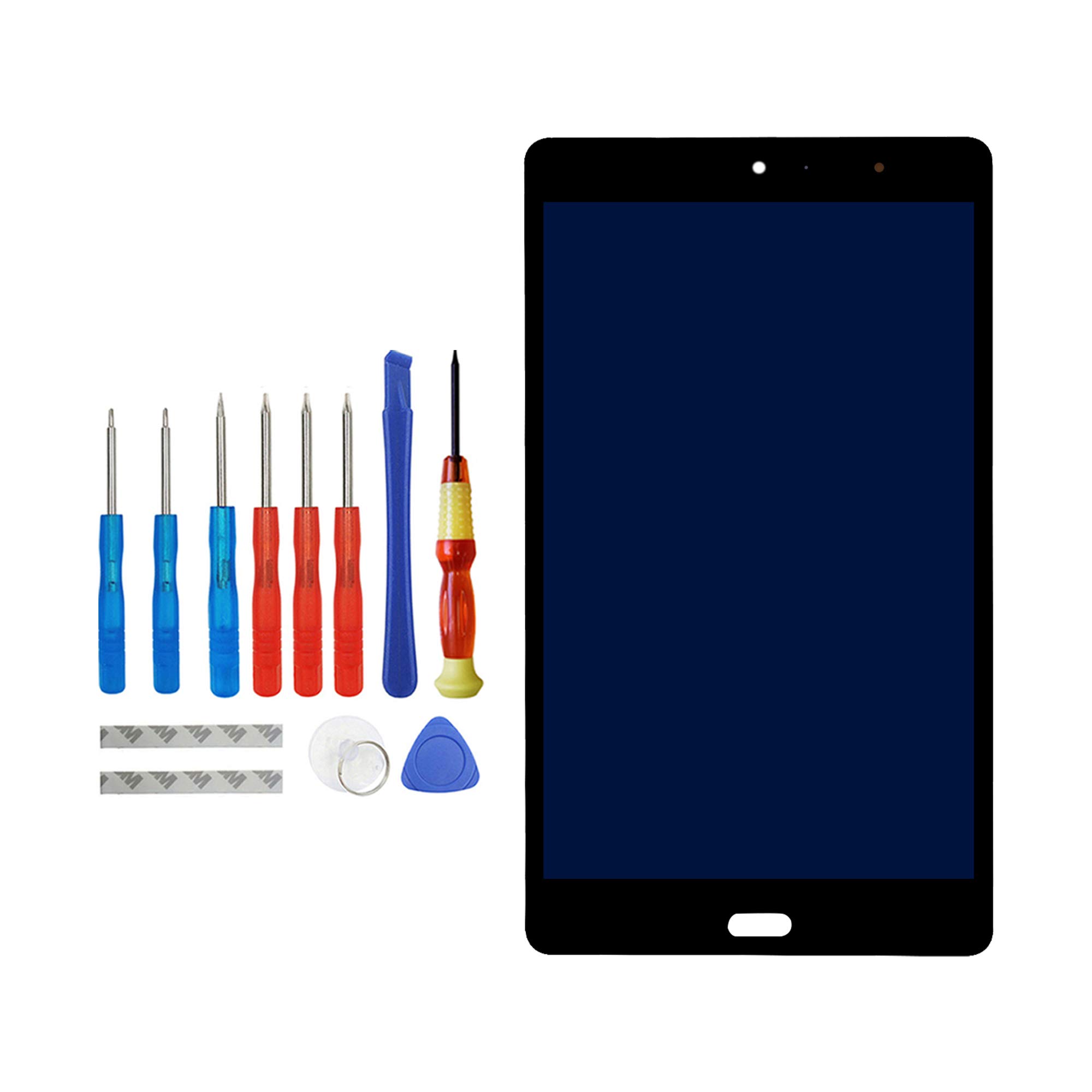 Vvsialeek LCD Display Compatible with Huawei MediaPad M3 Lite 8.0 Inch CPN-AL00 CPN-W09 / CPN-L09 Black Part LCD Touch Screen with Tool Kit