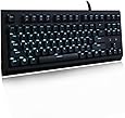 Velocifire TKL01 Tenkeyless Mechanical Keyboard with Brown Switches LED Backlit 87 Keys Gaming Keyboard