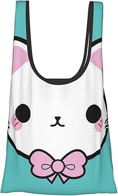 Amazon Abnii エコバッグ 折りたたみ 買い物袋 漫画 動物 かわいい イラスト バッグ ショッピングバッグ レジ袋 肩掛け 防水 水洗い可 手提げバッグ バッグ トートバッグ 軽量 携帯 おしゃれ 収納 繰り返し使用 大容量 生活雑貨 Abnii エコバッグ 買い物バッグ